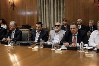 Υπουργικό Συμβούλιο της συγκυβέρνησης του Αλέξη Τσίπρα με τον Πάνο Καμμένο τον Σεπτέμβριο του 2015